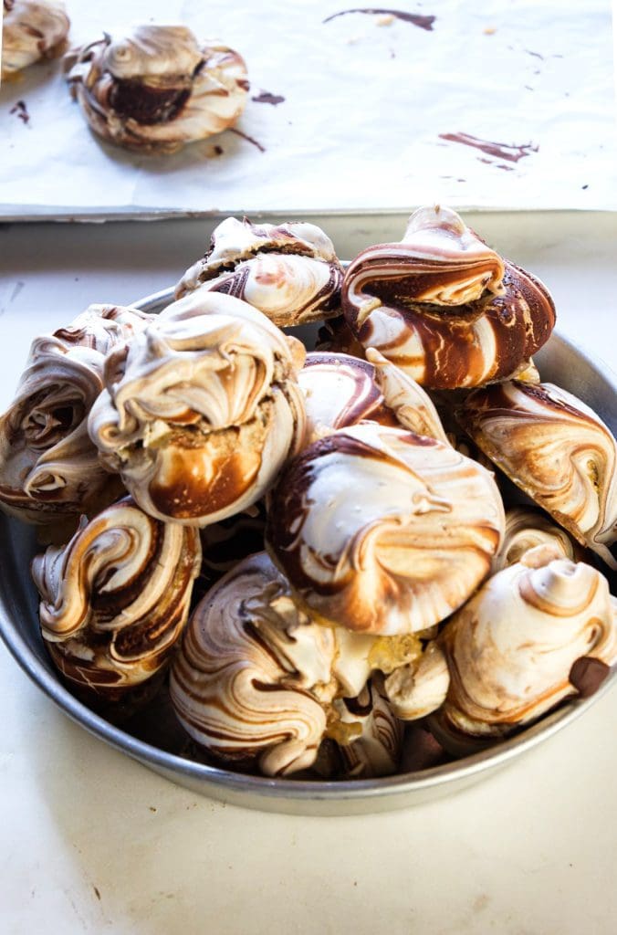 עוגיות מרנג ושוקולד