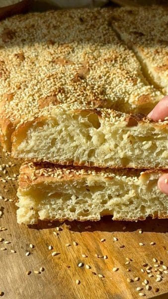 פוקצה ירושלמית ללא לישה