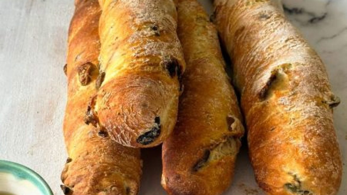 באגט זיתים ללא לישה