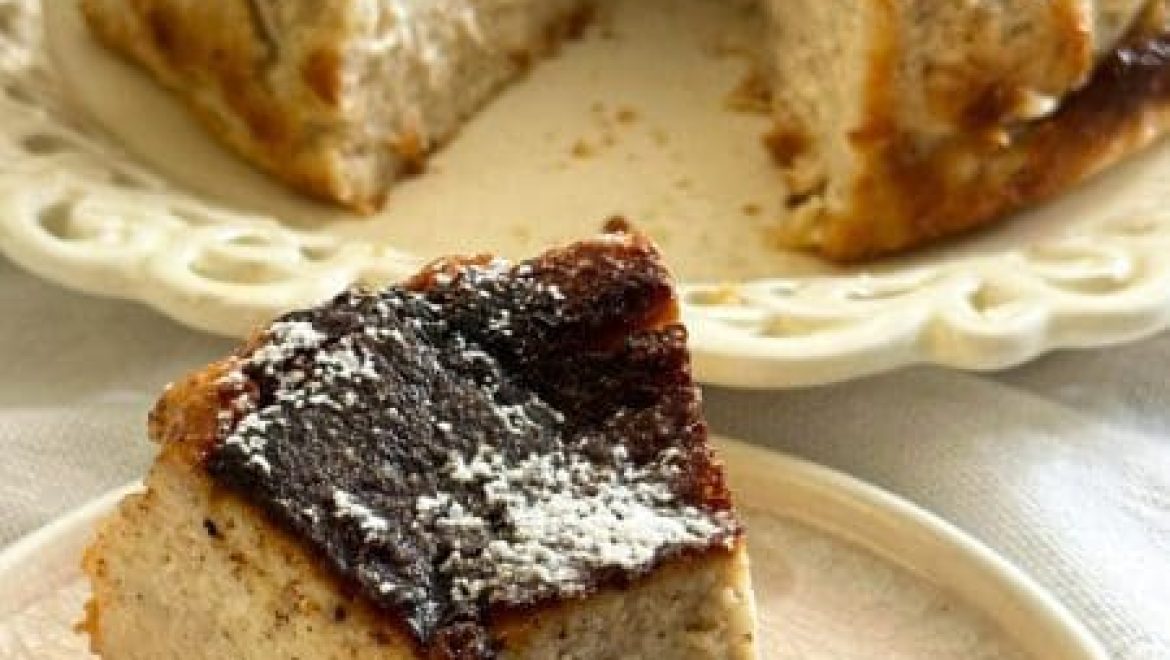 עוגת גבינה באסקית קינמון