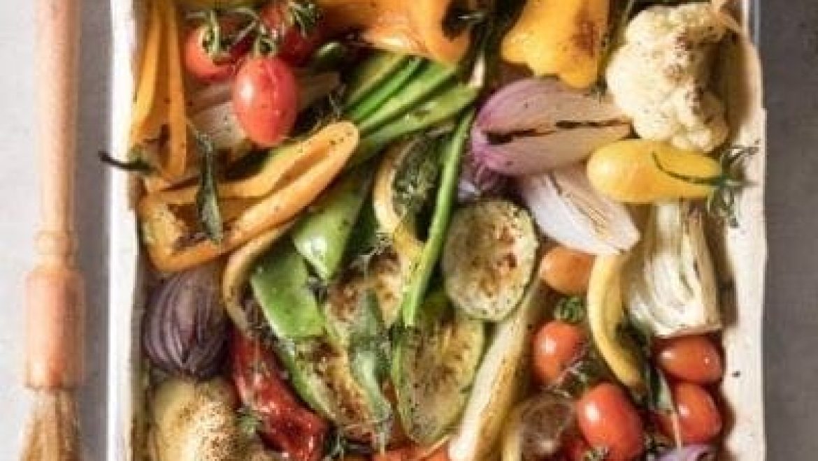 ירקות אנטיפסטי בתבנית אחת