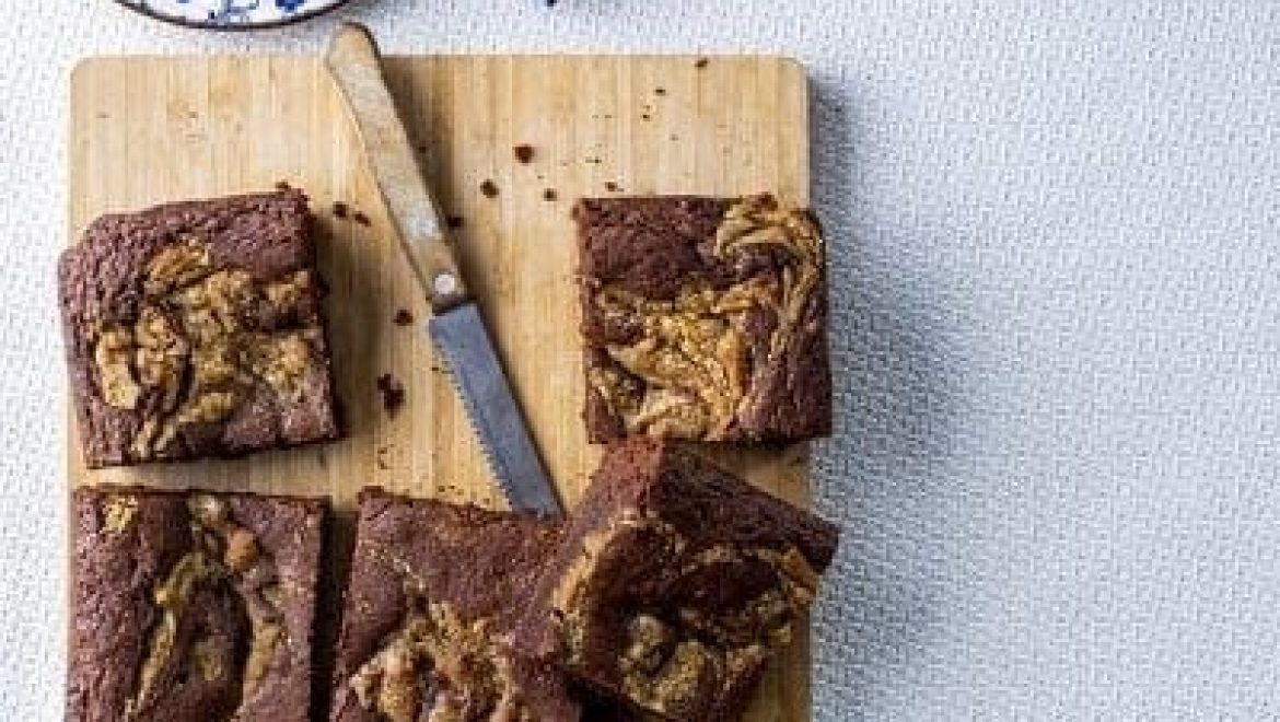 בראוניז שיש עם חמאת בוטנים