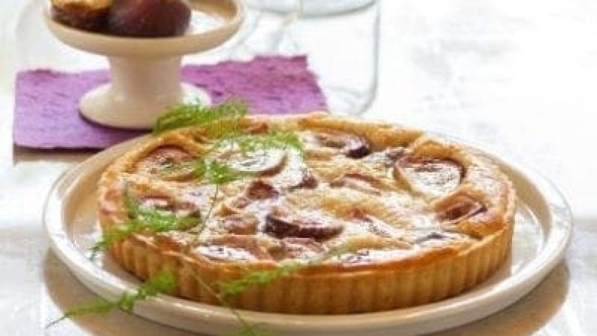 טארט תאנים וקרם שקדים