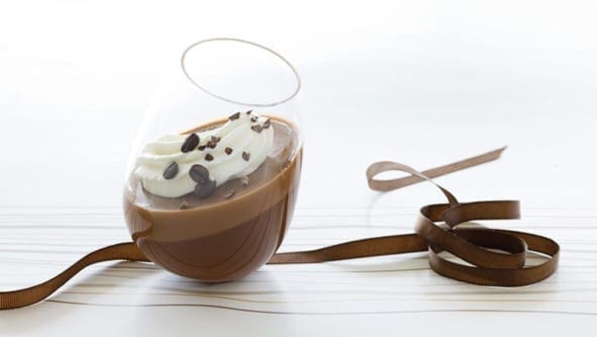 כוסות מוס שוקולד מריר וחלב