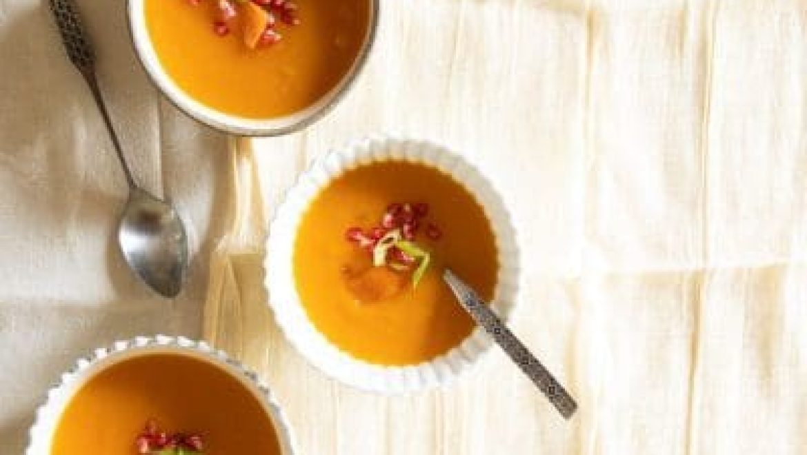 מרק כתומים ורימונים