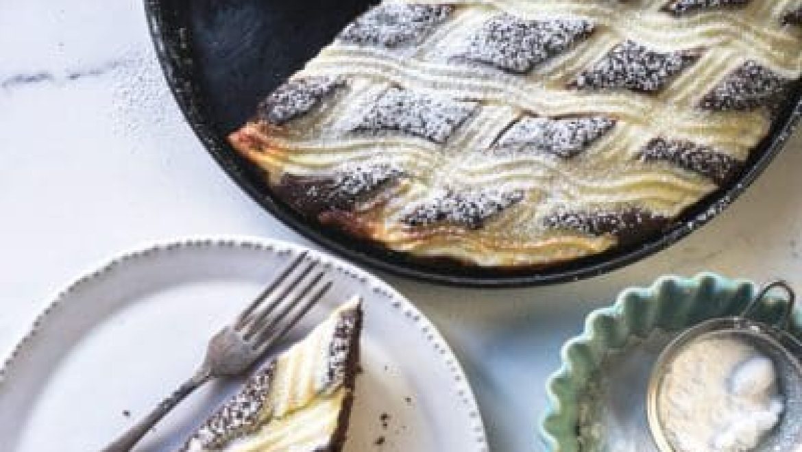 עוגת מעוינים שוקולד וגבינה