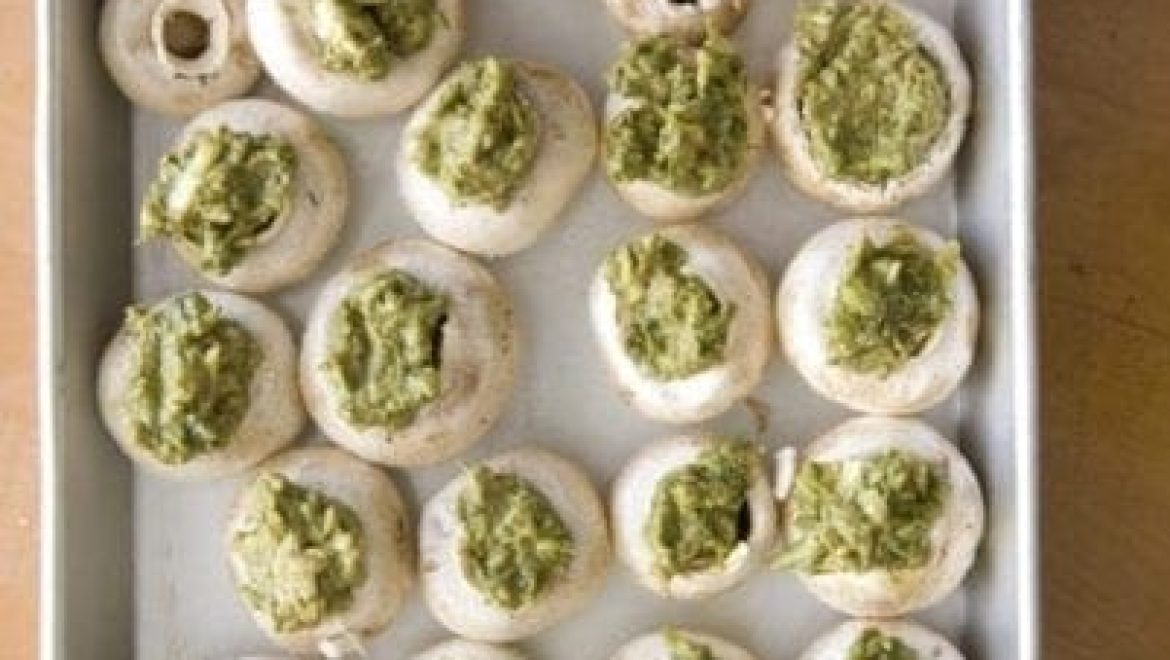 פטריות במילוי פסטו