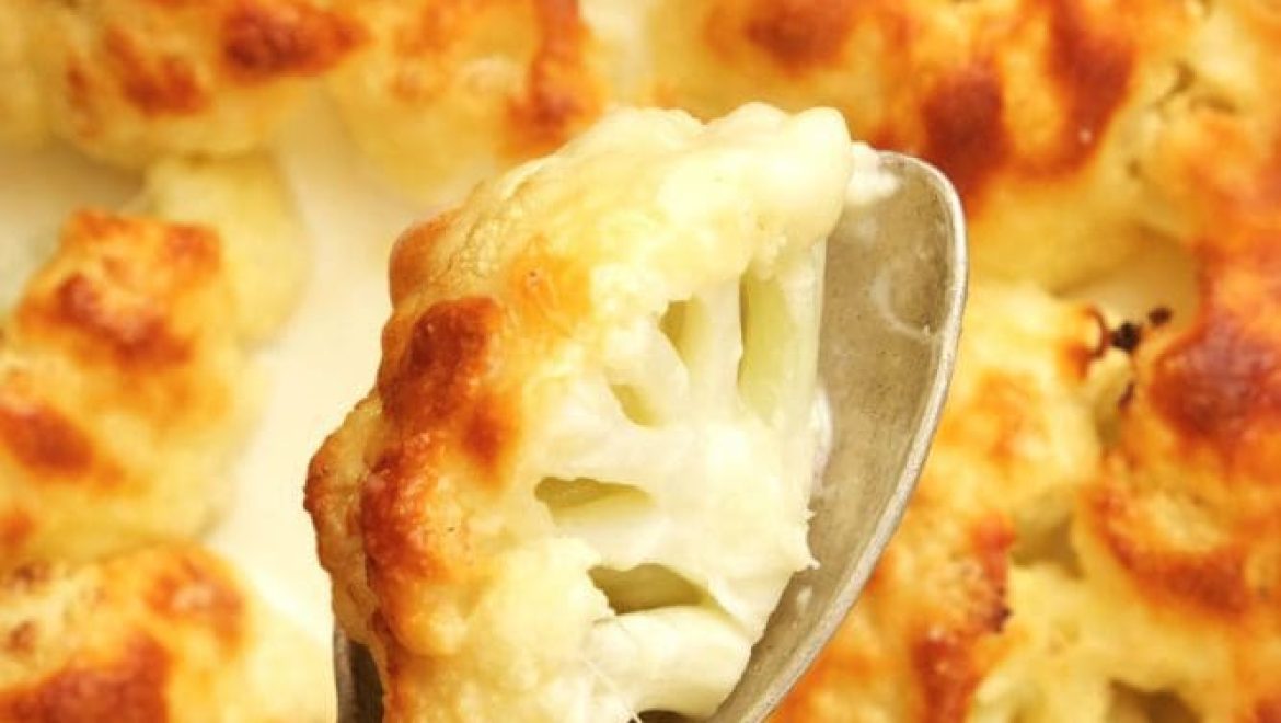 פרחי כרובית מוקרמים