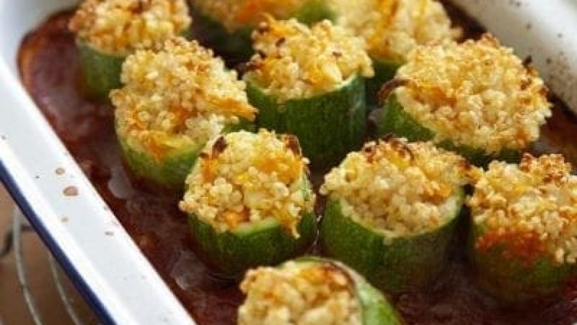 קישואים ממולאים בקינואה וירקות שורש