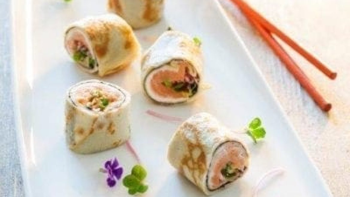 קרפ "סושי" במילוי סלמון מעושן